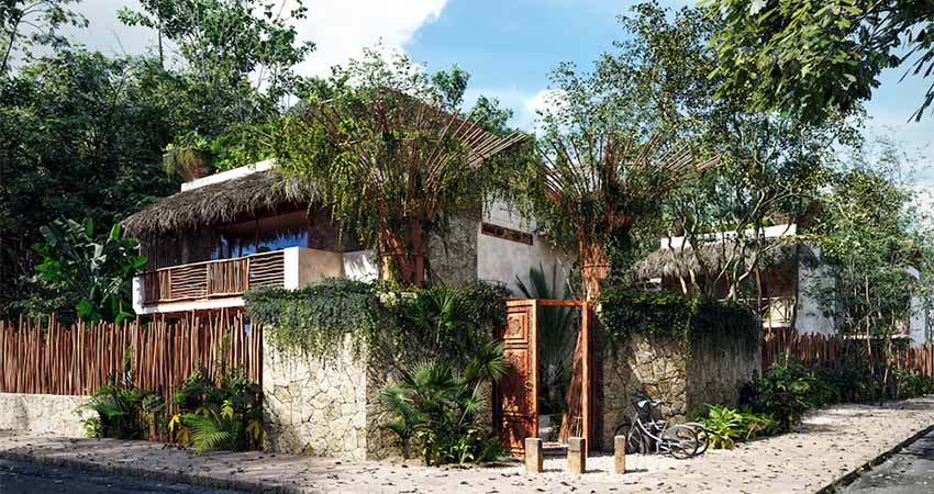 fachada exterior condominio aktal tulum