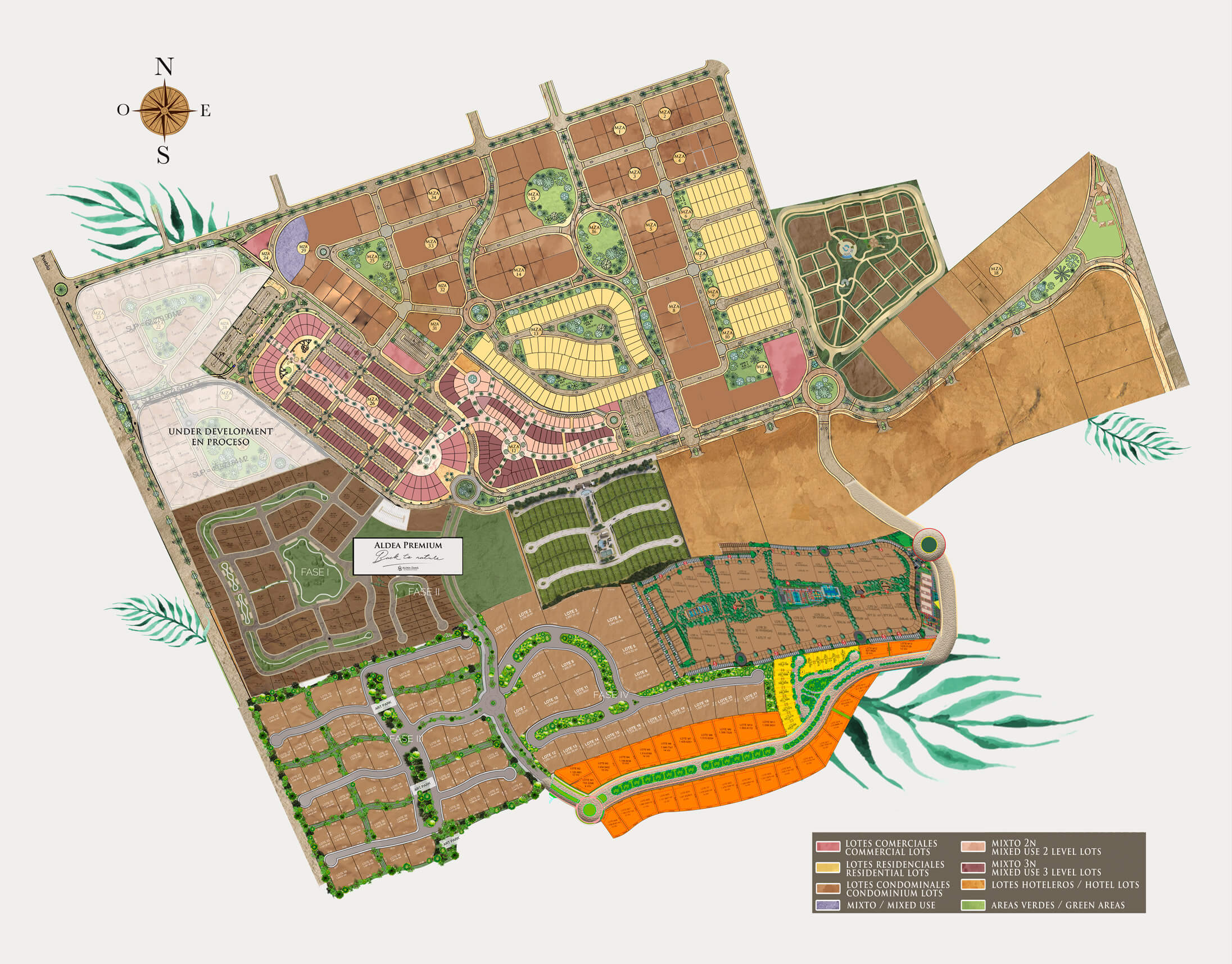 Mapa de Aldea Zamá