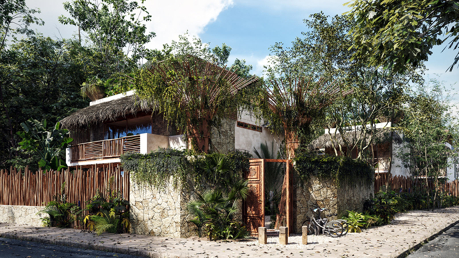 fachada exterior condominio aktal tulum